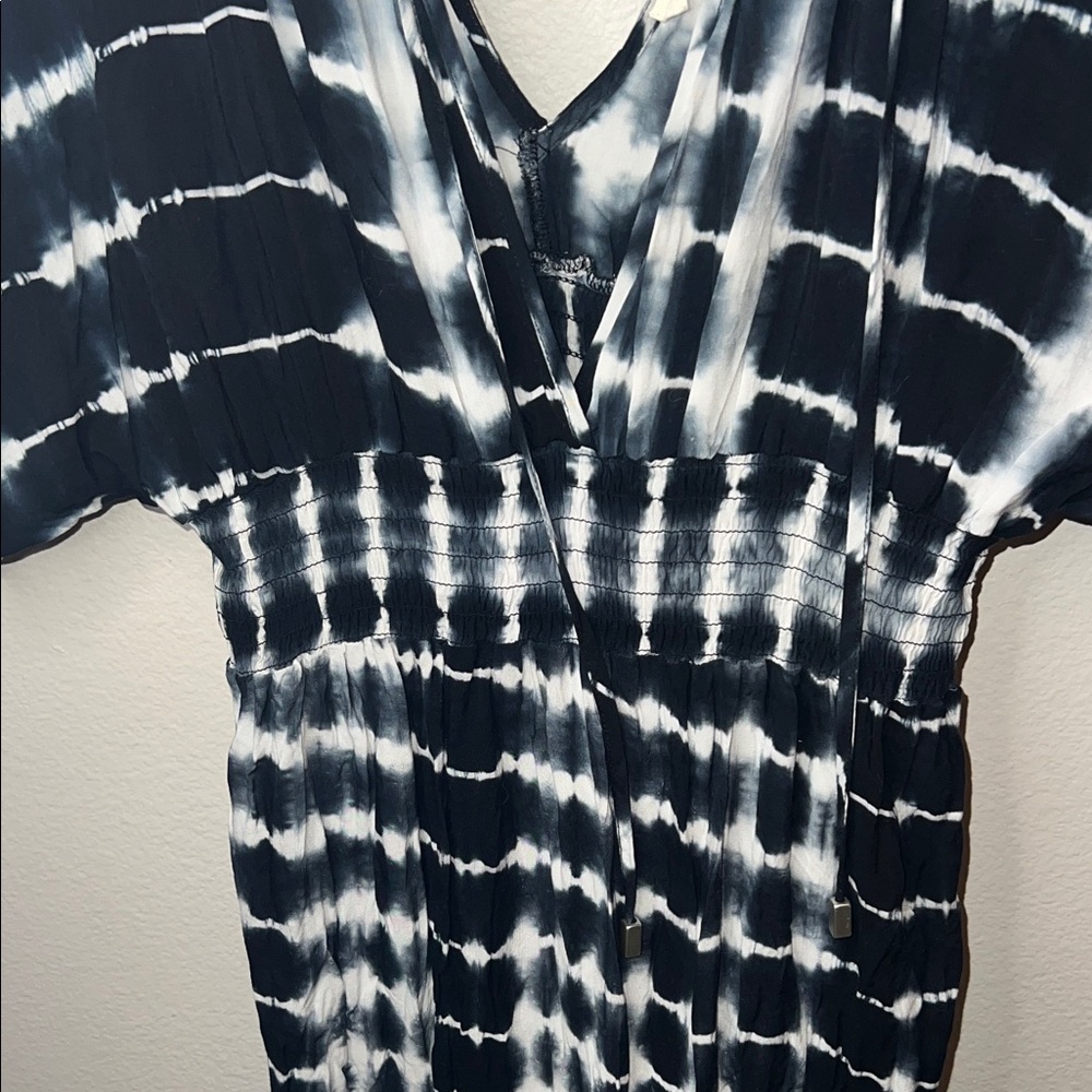 Lovestitch Black Blue and White Maxi Dress - Picture 6 of 6